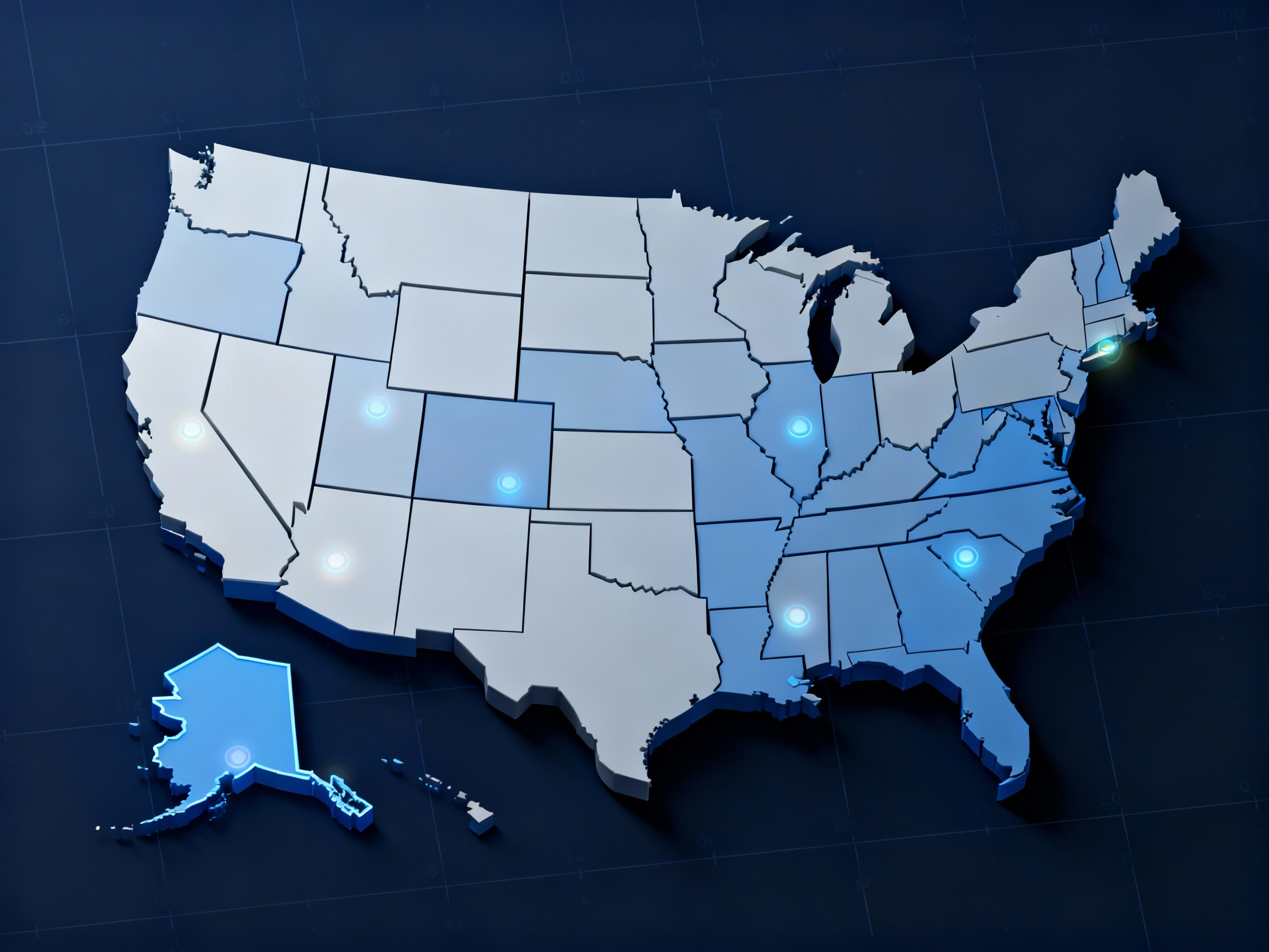 United States freedom and growth map